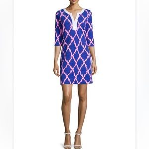 Lilly Pulitzer Veranda 3/4-Sleeve Printed Tunic Dress - Size M